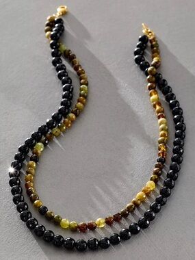 Chan Luu Onyx Beaded Necklace
